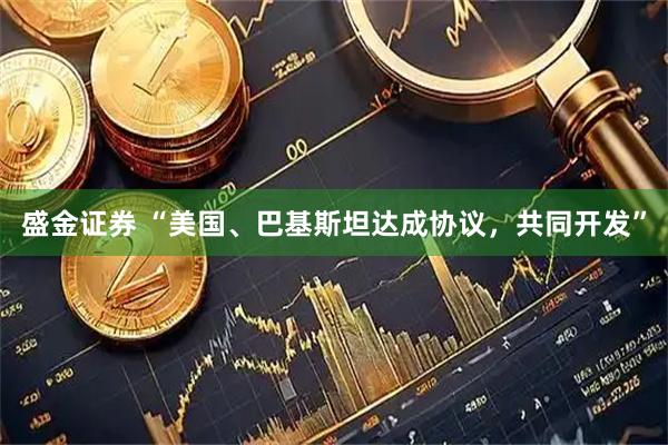 盛金证券 “美国、巴基斯坦达成协议，共同开发”